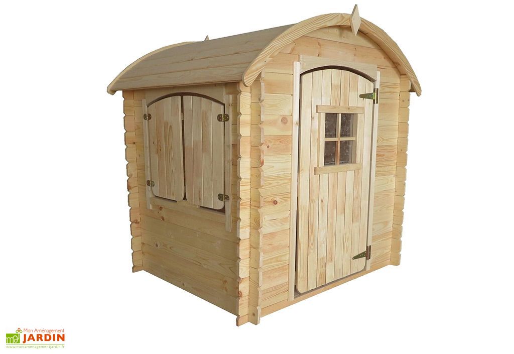 Soulet Cabane en bois avec toit plat en pente pour enfants 1,27 x 1