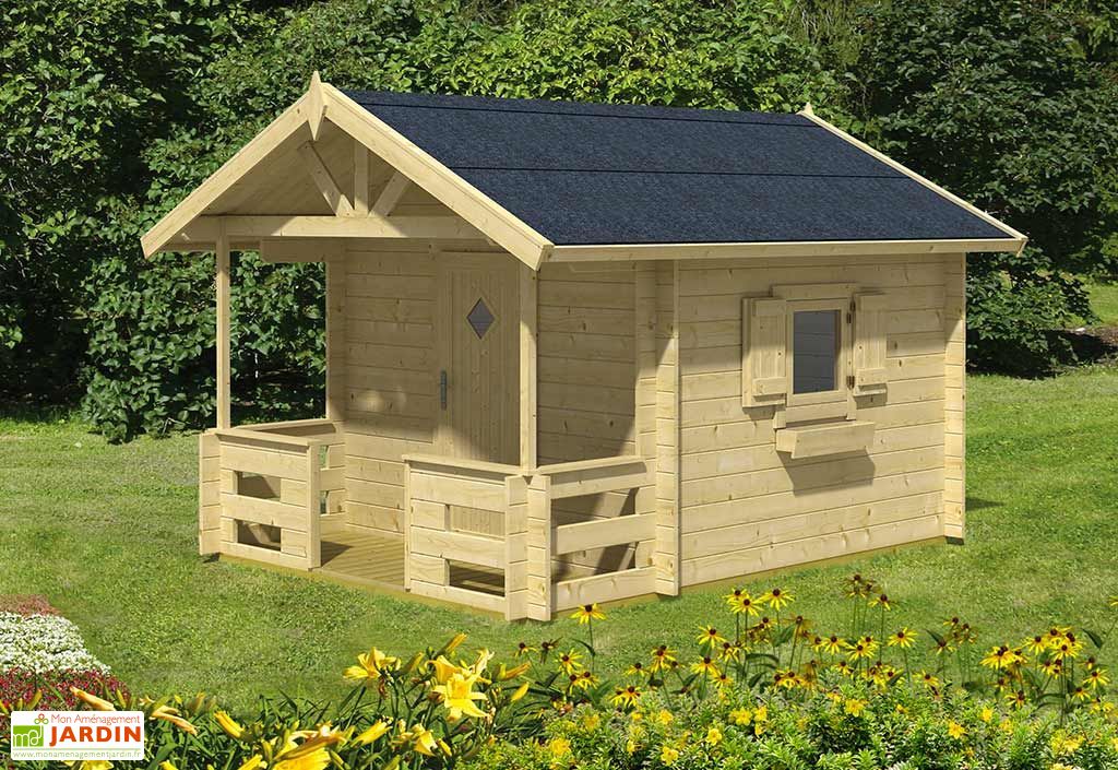 Maison pour Enfant en Bois d�????pic?�a Brut Lido 4 m?� - Lasita