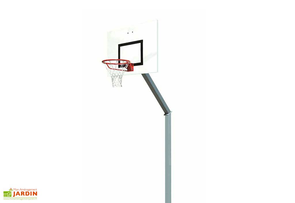 Panier de basket mural panier de basket extérieur panneau incassable filet anti-déchirure 110 x 90 x 70 cm noir - Sport