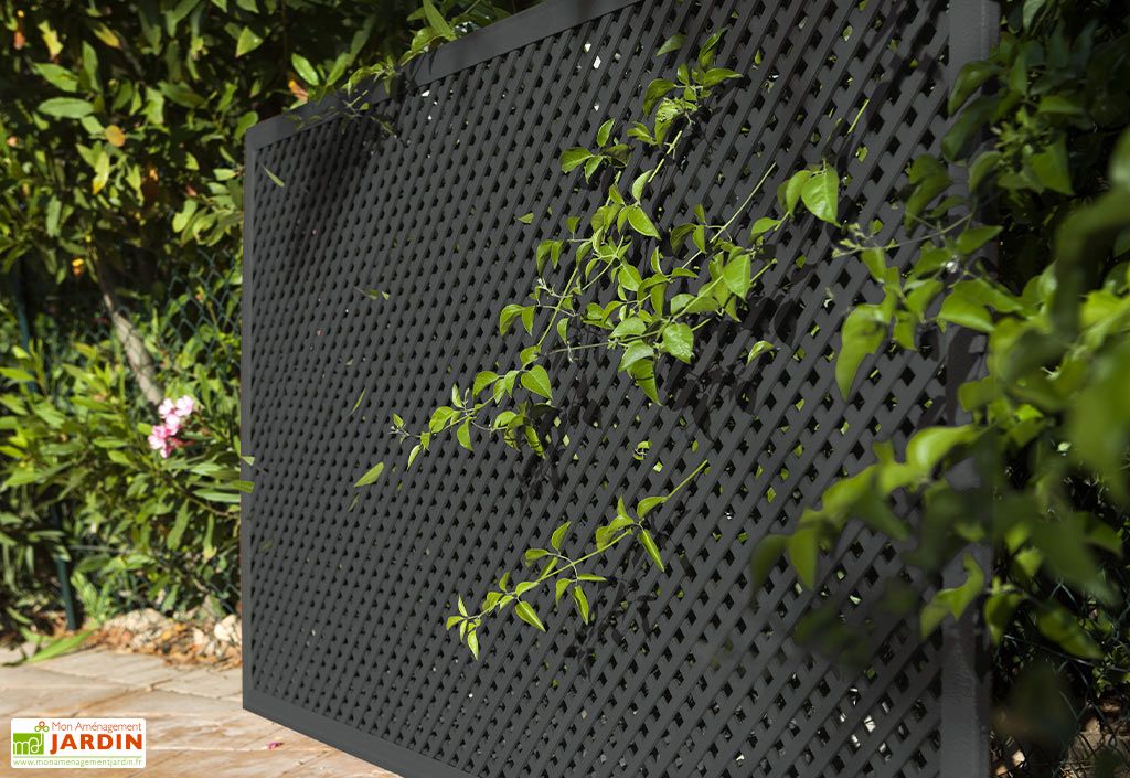 Brise-Vue Décoratif En Métal Pour Jardin - 90x120 Cm - Treillis Pour Plantes Grimpantes, Clôture Balcon