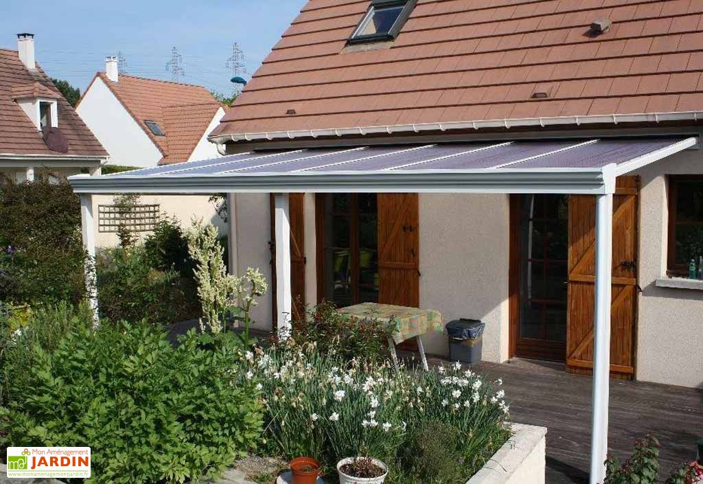 Premium kit Veranda toit plat avec plaque de toit en aluminium 0