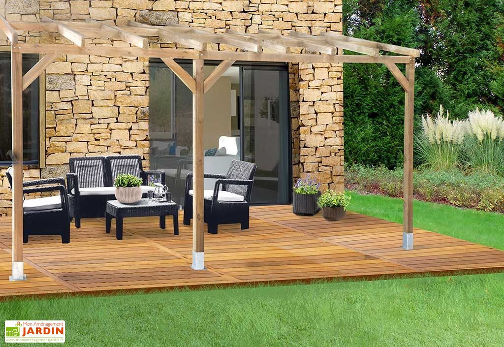 Pergola bois adossée nos modèles muraux pour votre jardin — free download