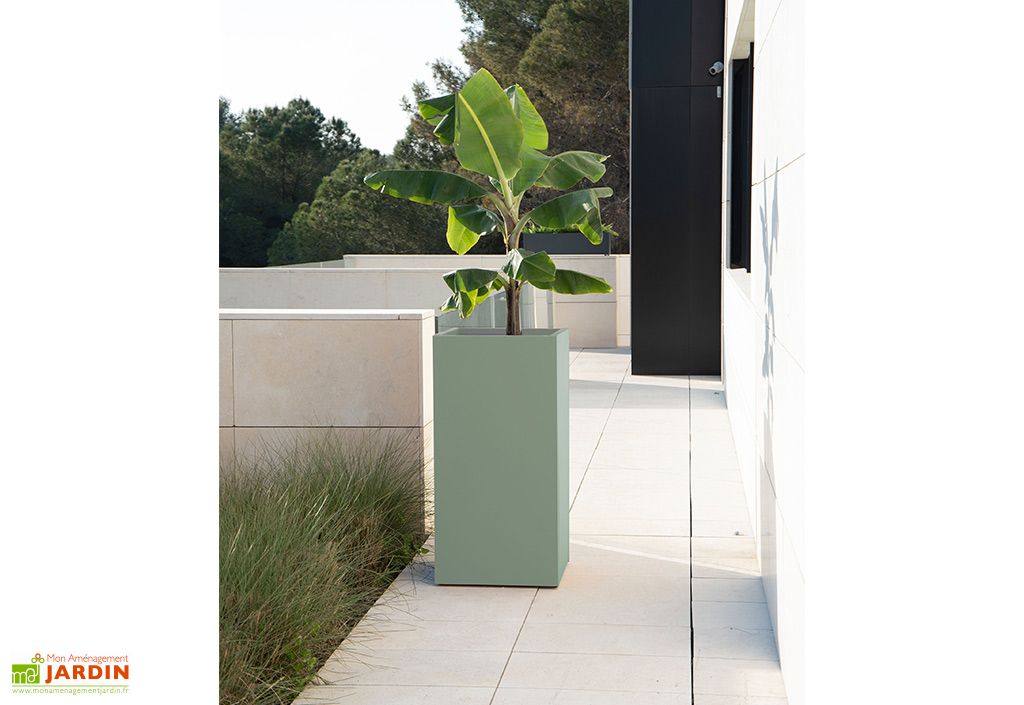 Jardinière En Métal Martelé Dorée 'Leaf Grande' - 22x17 Cm, Diamètre Intérieur 20 Cm - Fait Main, Style Rustique