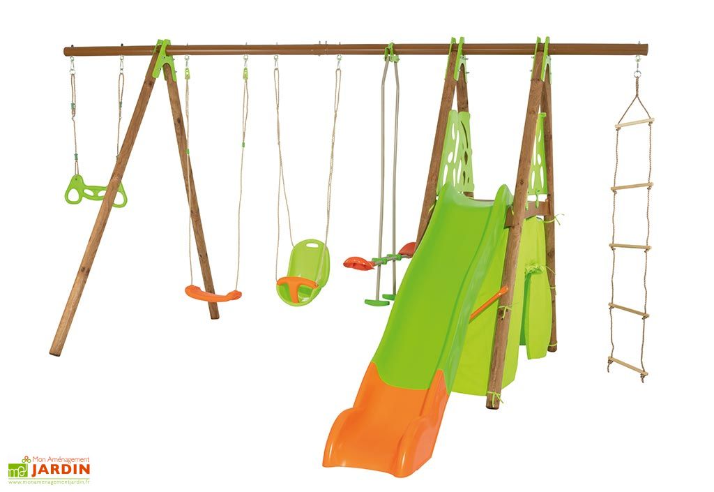 Balançoire Trigano Jardin Plastique Réglable Pour Portique - Modèle 427 - Neuf