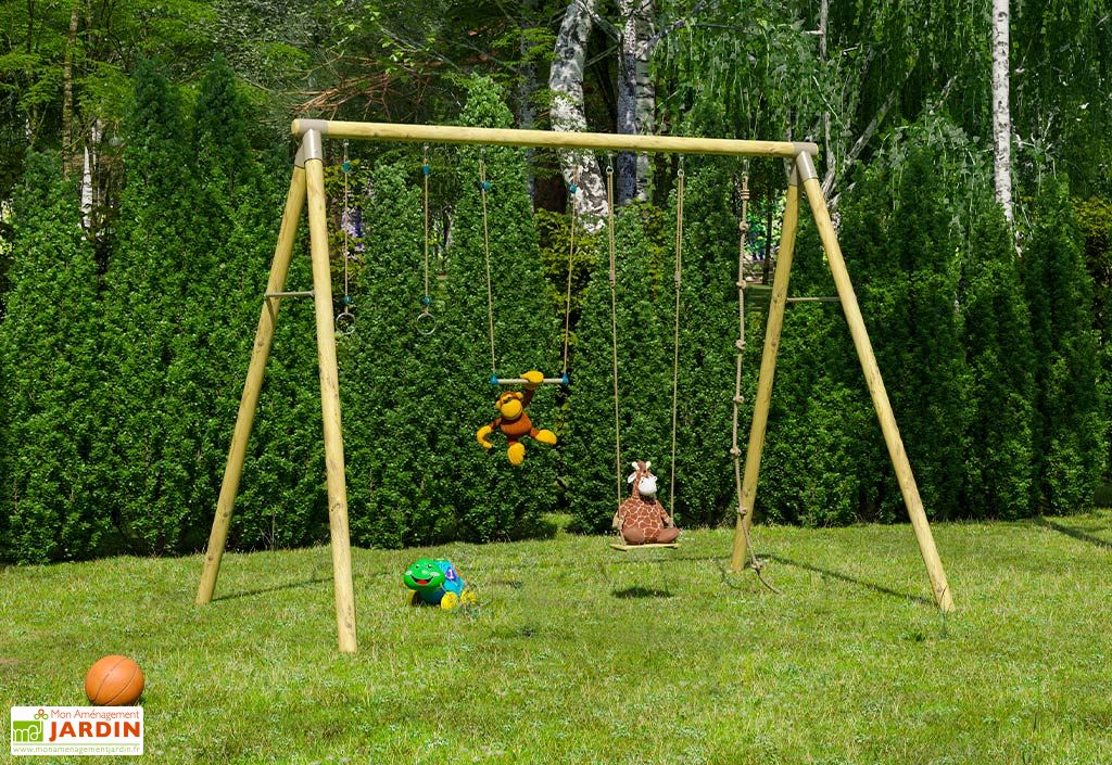 Balançoire Disque Trigano Jardin Pour Portique - Taille 1,90 / 2,50m, Modèle 518