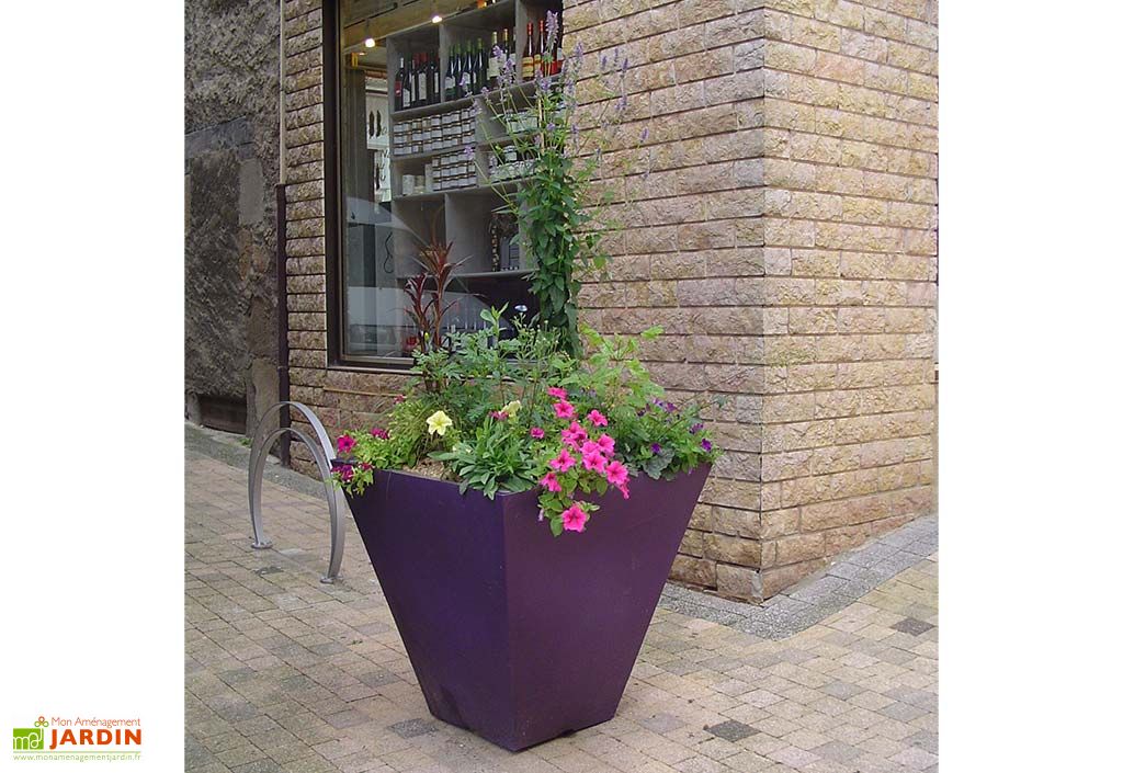 Pot de fleurs en plastique Stark S simple ou double paroi (40/27 x 80 cm) -  Green City