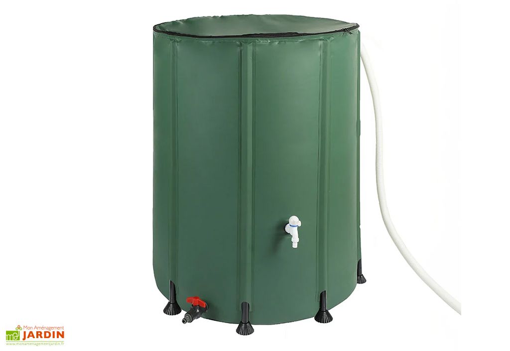 Récupérateur Eau De Pluie Design 1000 Litres Récupérateur d’eau de pluie pliable en PVC – 1000 L - Westmann