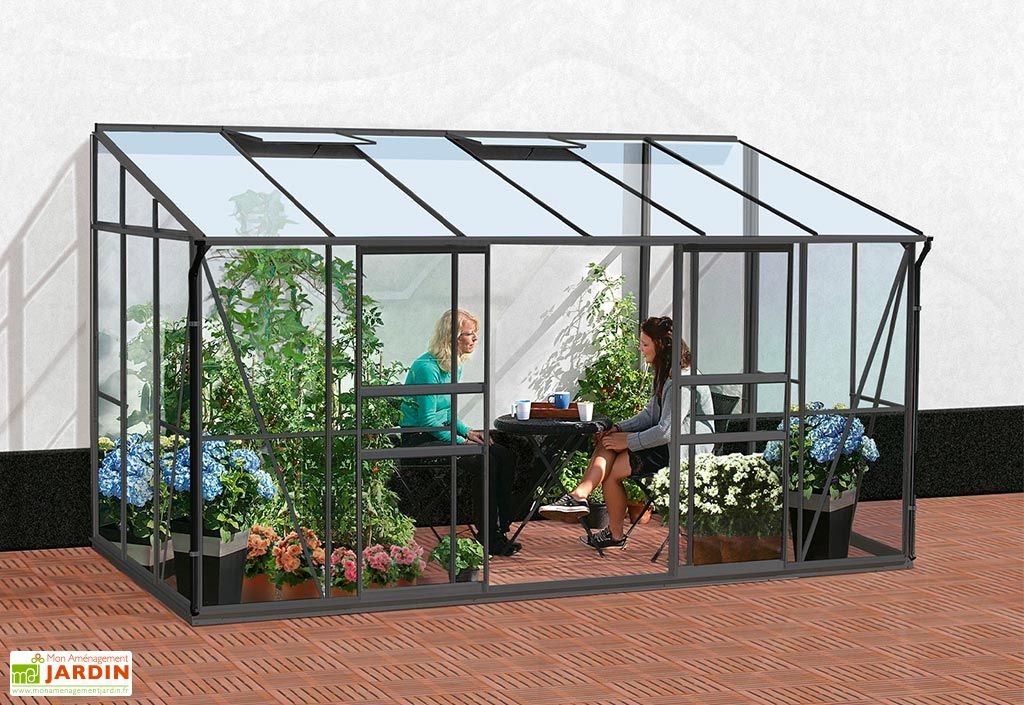 Serre adossée - Mon Aménagement Jardin