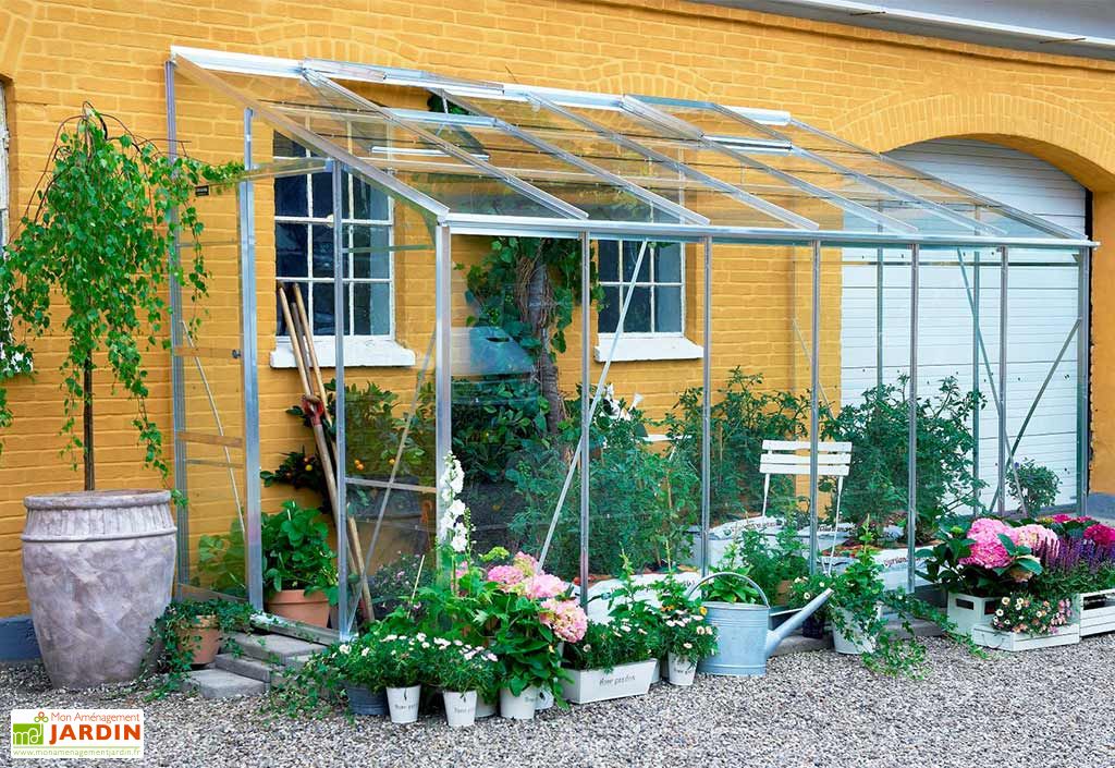 Serre adossée - Mon Aménagement Jardin