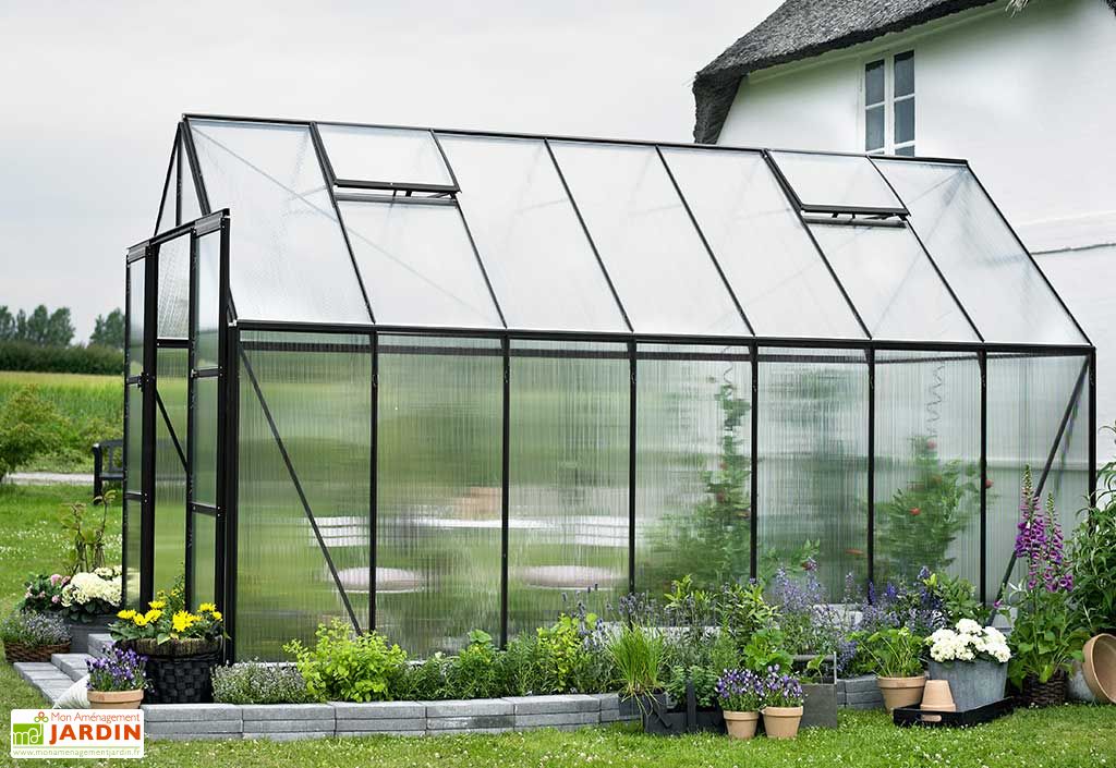 Serre polycarbonate 12m2 - Mon Aménagement Jardin