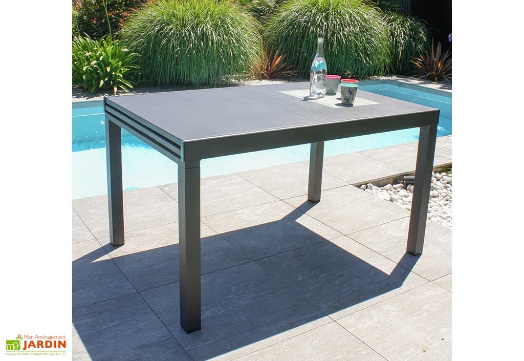 Table de Jardin Extensible en Aluminium Gaston – 135/270 cm - City