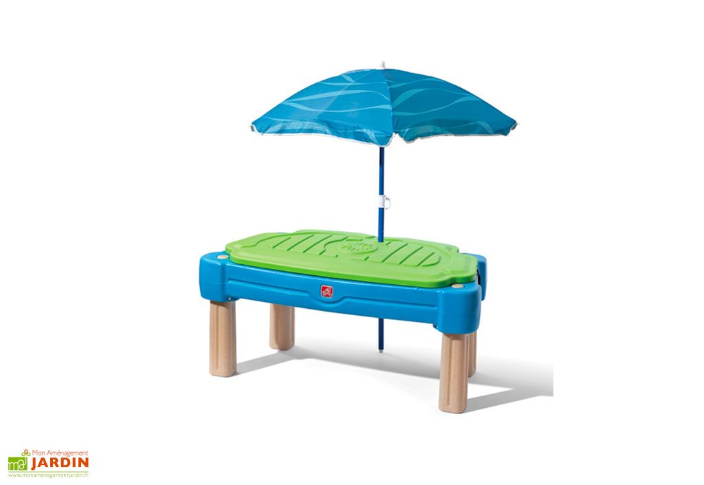 Table Sable Et Eau Sunny Aqua Explorer – Avec Parasol Et Accessoires Inclus