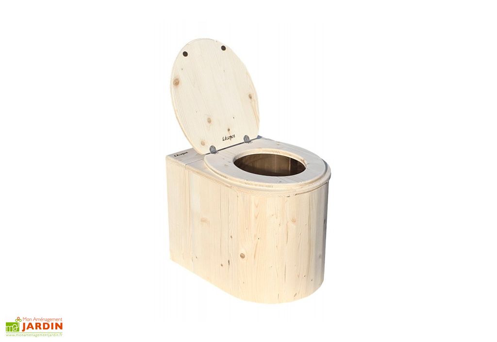 Toilette sèche en bois de pin et épicéa Coccinelle 40 x 54 cm - Lécopot