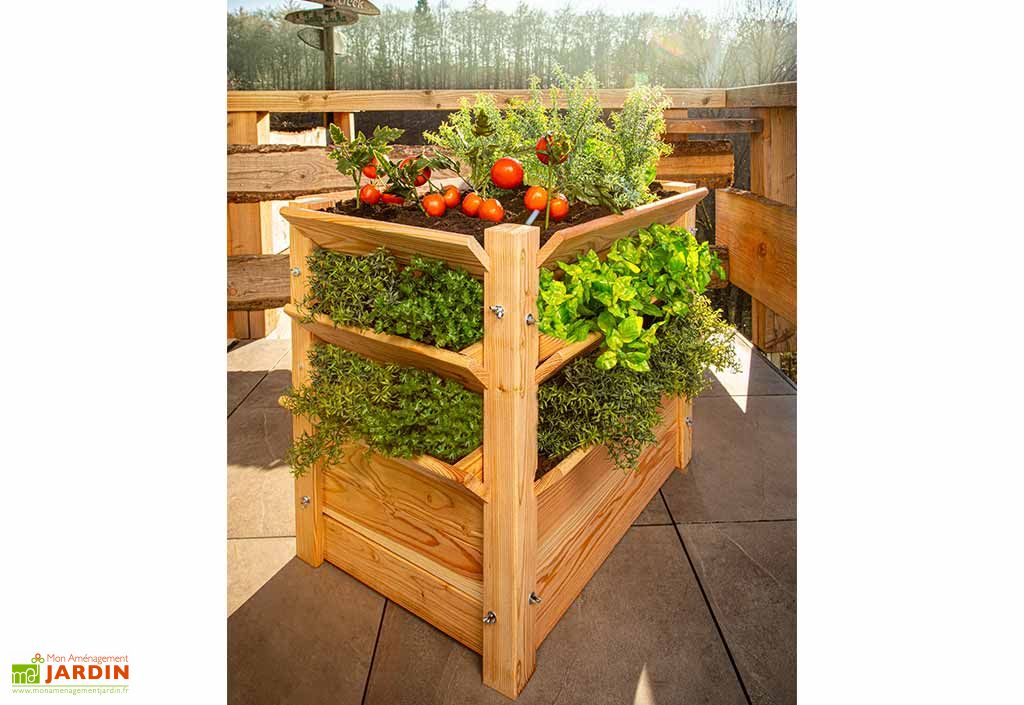 Tour de Culture Verticale en Bois de Mélèze 90 x 73 cm Westmann