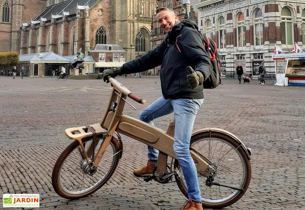 Vélo électrique 26 pouces en bois chêne massif Bough Bikes