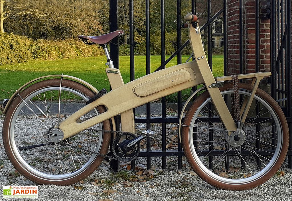 Vélo électrique 26 pouces en bois chêne massif Bough Bikes