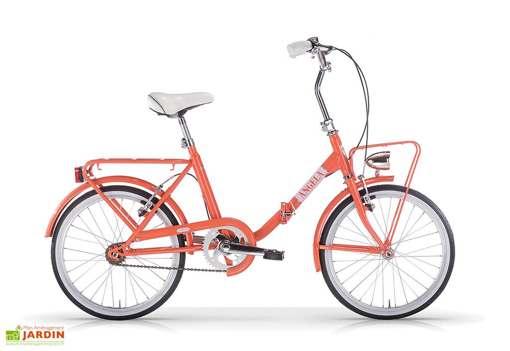 Vélo pliant 20 pouces monovitesse cadre en acier Angela MBM