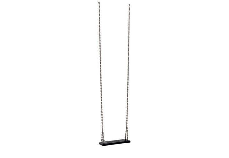 Balançoire caoutchouc Basic + chaînes inox pour collectivités (3 m)