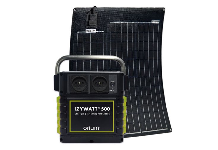 Batterie nomade solaire Izywatt 500 + panneau monocristallin 50 W