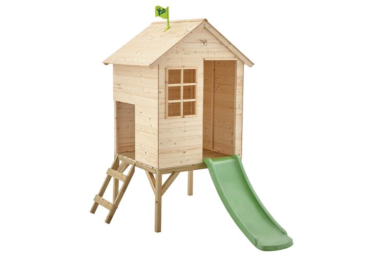 Cabane en bois pour enfant avec toboggan – TP Sunnyside
