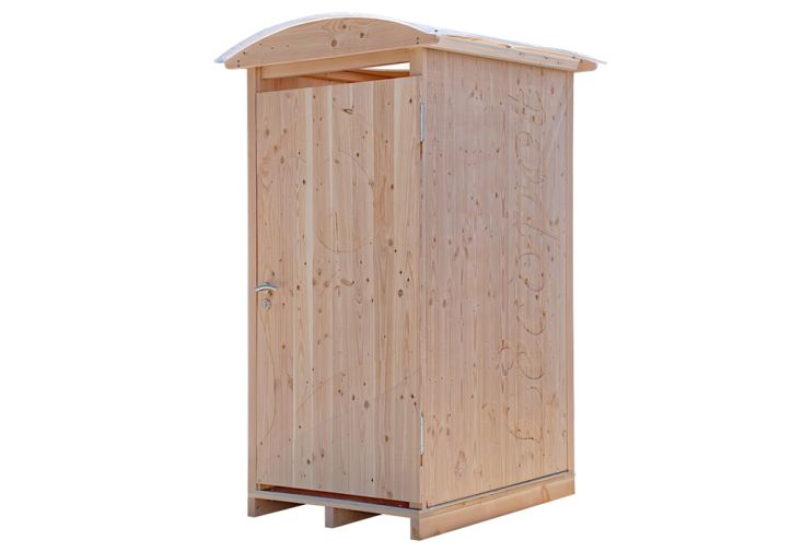 Cabine de toilettes sèches extérieure en bois Douglas - LécoBox