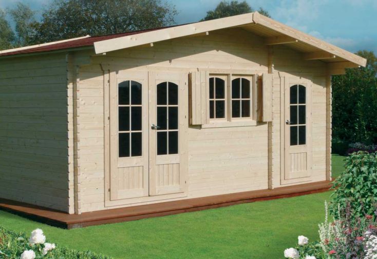 Abri de Jardin Bois Rostock 40mm (568x388cm)