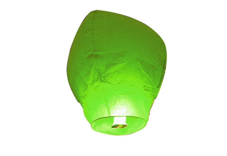Lot 10 Lanternes Volantes Vertes
