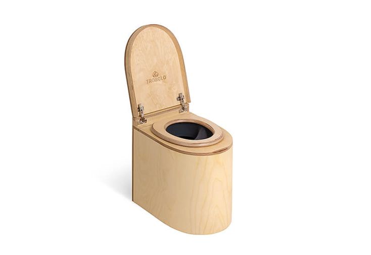 Toilettes sèches à séparation en bois - TROBOLO LunaBlœm