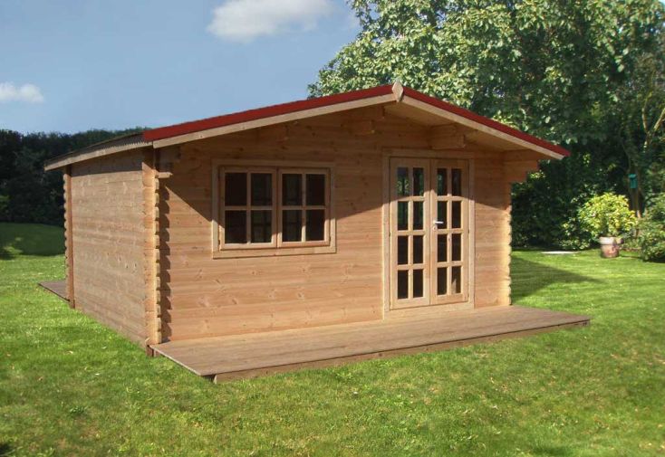 Abri de Jardin Bois Liverpool (499x399x270) 44 mm