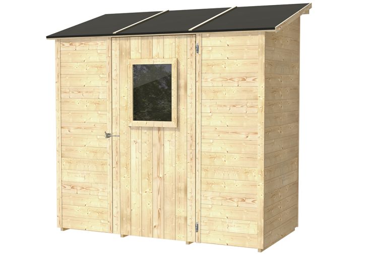 Abri de Jardin en Bois Adossé 128 x 227 cm – Vaniglia