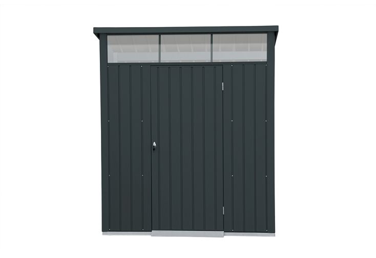 Abri de Jardin en Acier Galvanisé Duramax Modern 4 m² Gris Anthracite