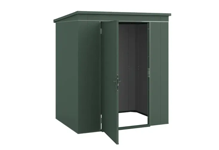Abri de jardin métal galvanisé 2,4 m² - Gary T2 vert