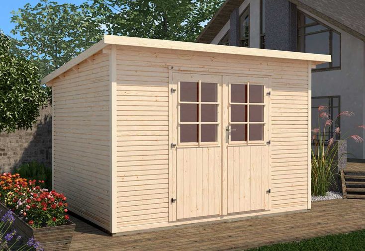 Abri de jardin en bois d’épicéa 219 Weka-Line T2 – 7,08 m²