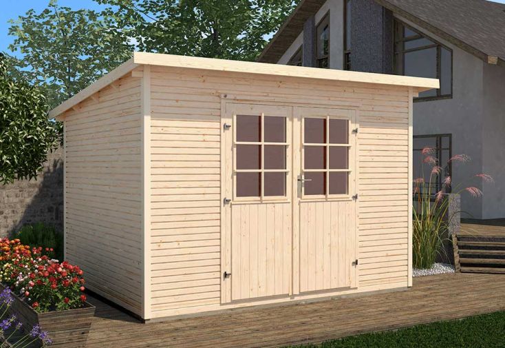 Abri de jardin en bois d’épicéa 219 Weka-Line T3 - 8,85 m²