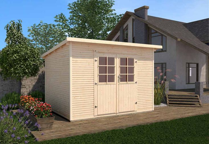 Abri de jardin en bois d’épicéa 219 Weka-Line T1 - 5,64 m²