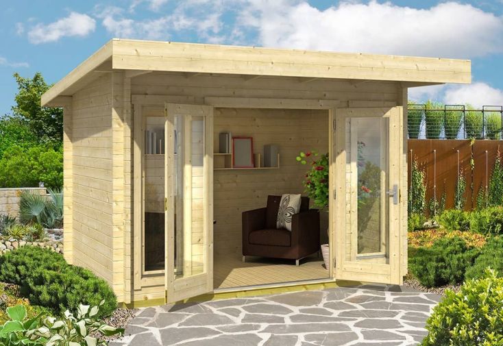 Abri de Jardin en Bois d’Épicéa Brut Barbados Mini 7 m²