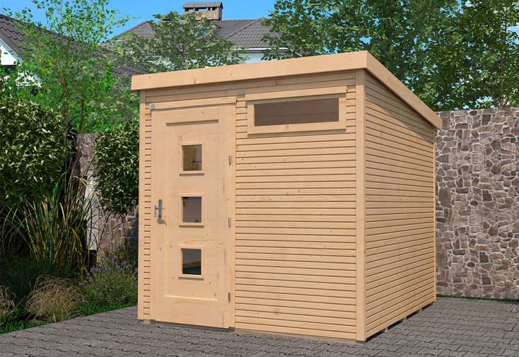 Abri de Jardin Bois d’Épicéa Design 171 Weka-Line T1 Confort - 5,6 m² 