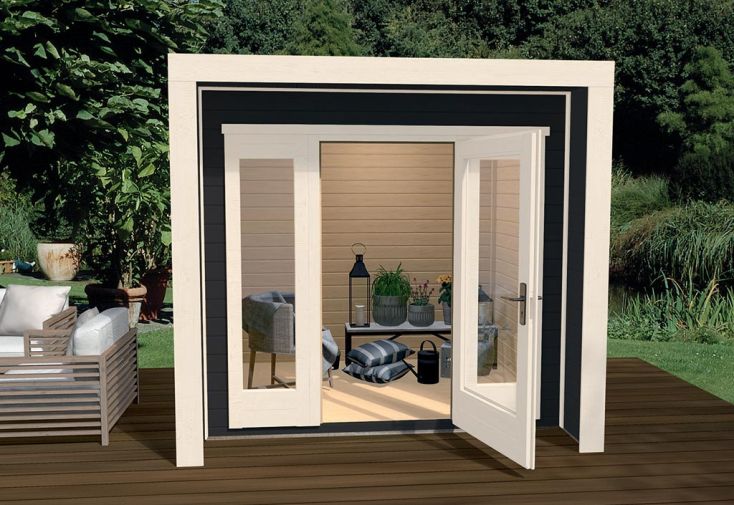 Abri de Jardin en Bois d’Épicéa Design 263 Weka-Line T1 - 5,6 m² 