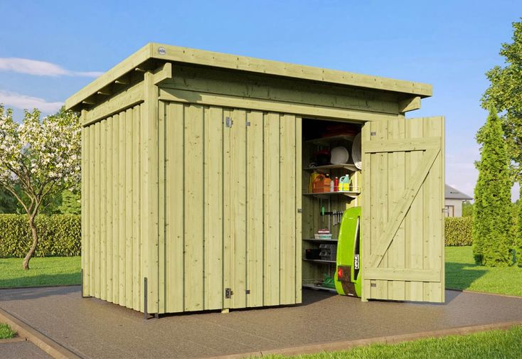 Abri de jardin modulable en bois de pin traité – 5,73 m²