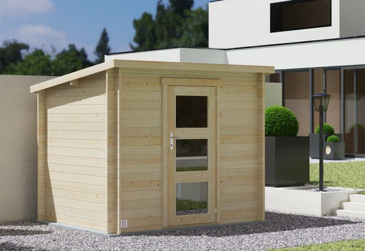 Abri de jardin en bois d'épicéa de 4,9 m² ep. 19 mm - Juno