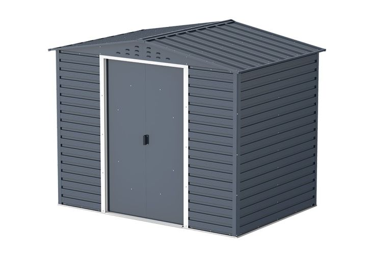 Abri de jardin en métal anthracite Duramax Alpine 4,77 m²