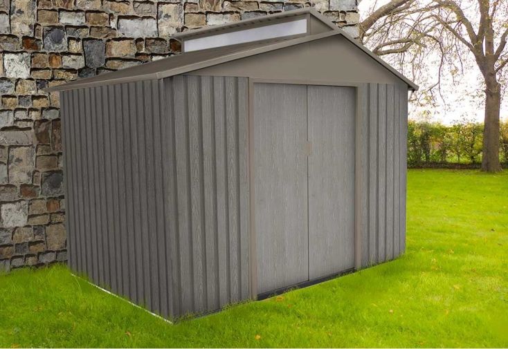 Abri de Jardin Acier Galvanisé Anthracite 237 x 303 cm 7,18 m² - YardMaster