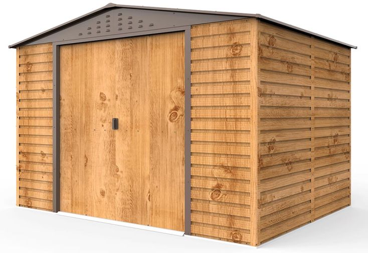 Abri de jardin en métal effet bois Duramax Alpine 7,8 m²