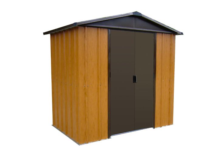 Abri de jardin en métal galvanisé imitation bois 5 m² - 106WGY