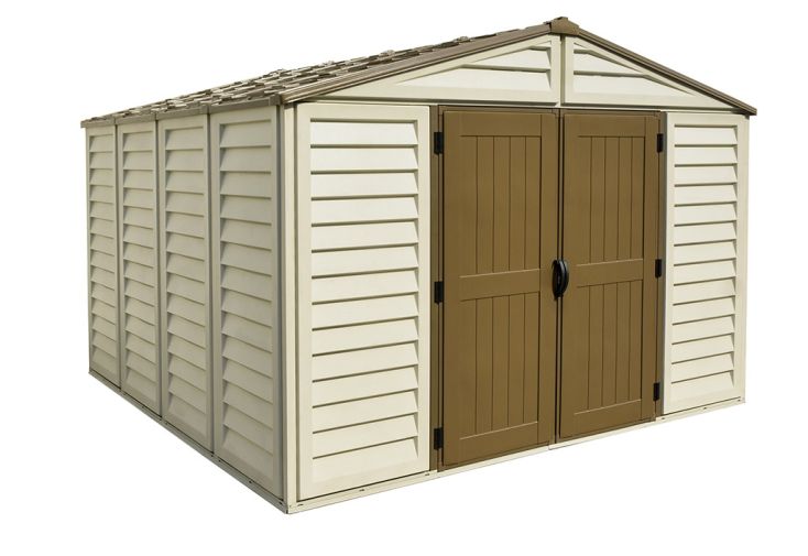 Abri de Jardin en PVC Duramax Beige 10 m² – Woodstyle Premium 10 x 10