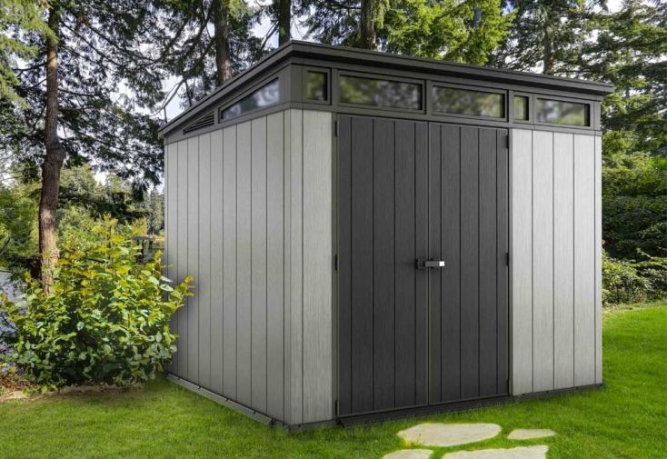 Chalet & Jardin Abri de jardin résine 6,5 m2 avec plancher - Brossium