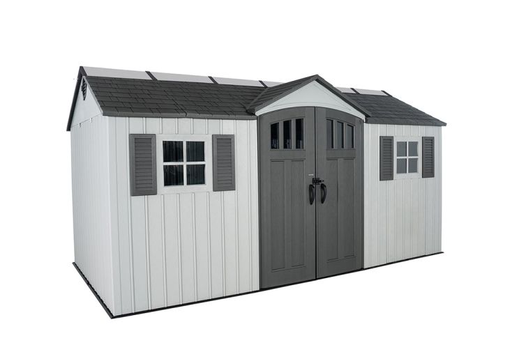 Abri de jardin en résine imitation bois Lifetime – 11,10 m²