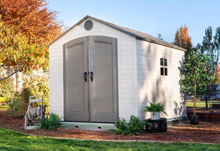 Abri de jardin en résine effet bardage Lifetime – 7 m²
