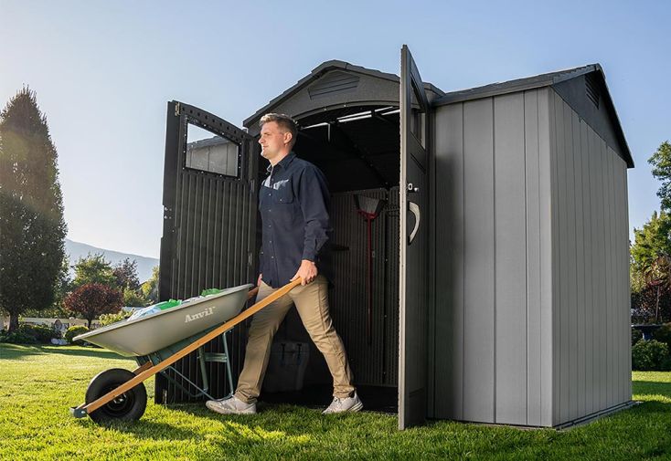 Abri de jardin en résine effet bois Lifetime – 6 m²