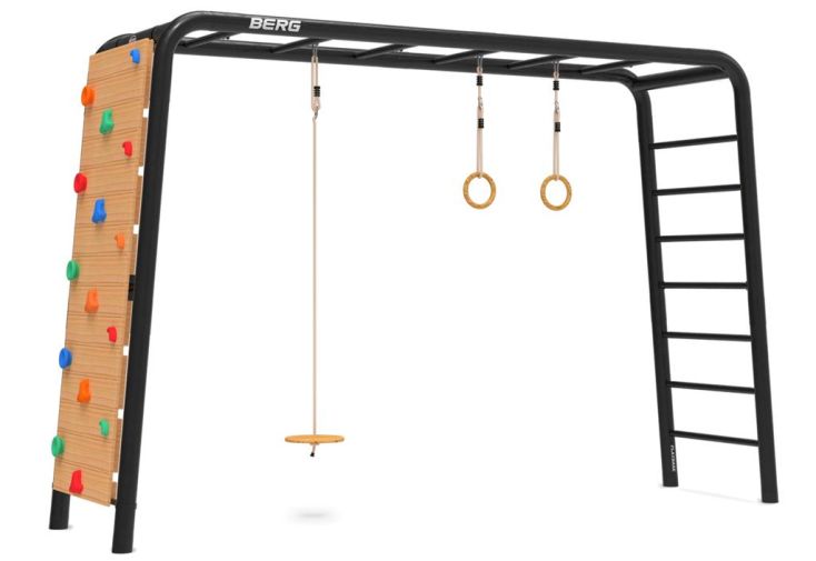 Aire de jeux Playbase Berg Large TL – Balançoire disque, anneaux et escalade